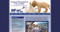 Desktop Screenshot of animalhospitalofcloverdale.com